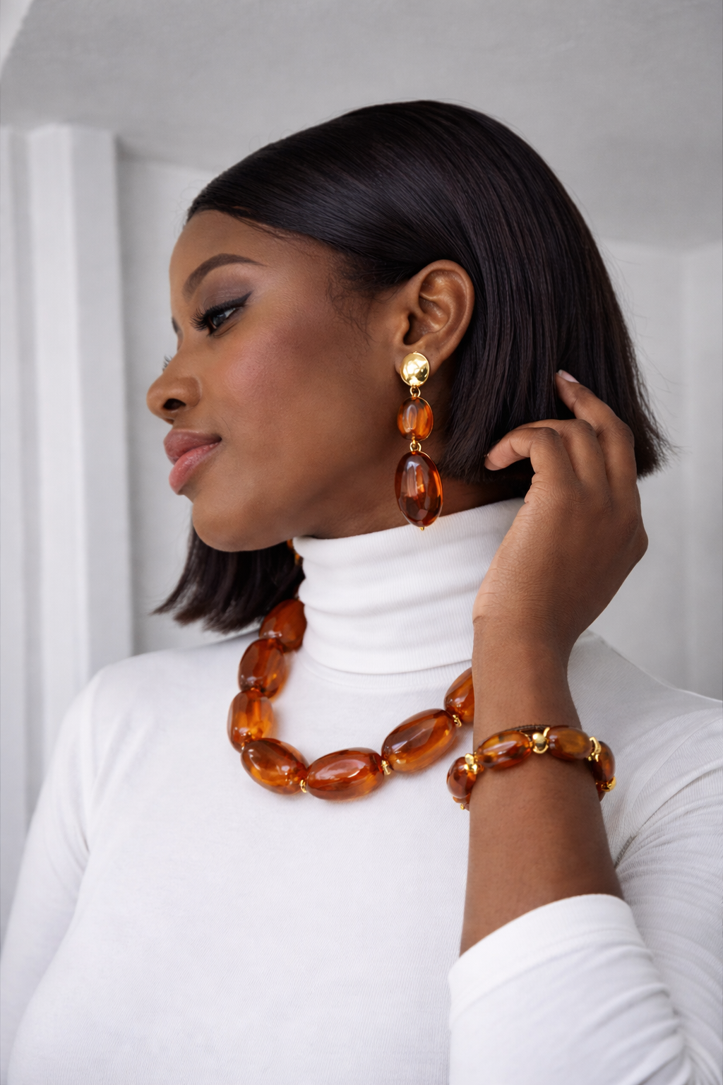 Collier "Éclat de Caramelo"